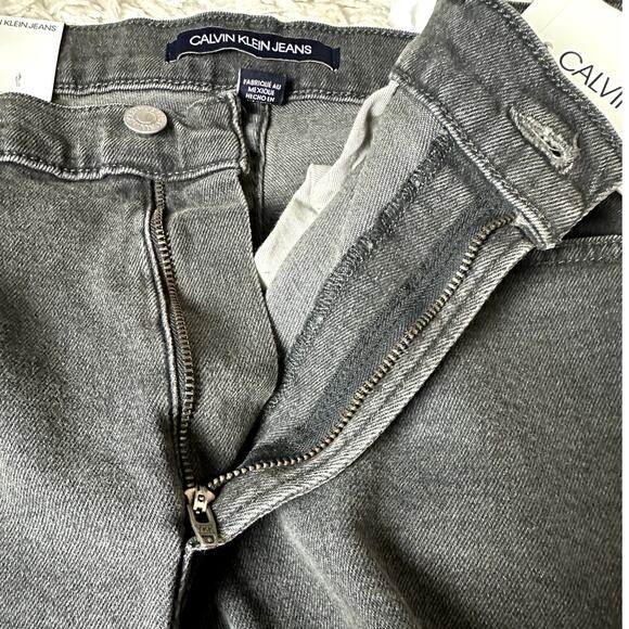 Calvin Klein Jeans Skinny Leg NWT Light Black Men Size 38x30 Classic Comfy Jeans - Picture 15 of 15